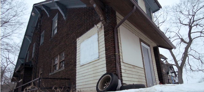 The+Omega+Psi+Phi+fraternity+house%2C+located+on+Indiana+Avenue+in+Youngstown%2C+was+involved+in+a+shooting+that+injured+11+and+left+one+dead.+Photo+by+Nikolas+Kolenich