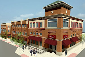 Rendering provided by Douglas Fuller, architect of Acorn Alley II.