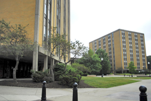 KRISTEN SALEM I SUMMER KENT STATERTri-towers is one choice of residency for students, whether they be incoming freshman or seniors. Due to the capacity of these residence halls, space is running low and upperclassmen are encouraged to find residency off campus.