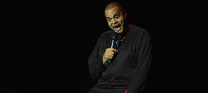 Sinbad, professional comedian, performed at Kent State Tuscarawas Campus Thursday night. Photo by Amber Rowe.