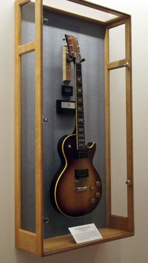 1959 Gibson Les Paul gifted to the Rock Hall Library and Archives by guitarist Joe Walsh. Photo by Lindsy Neer.