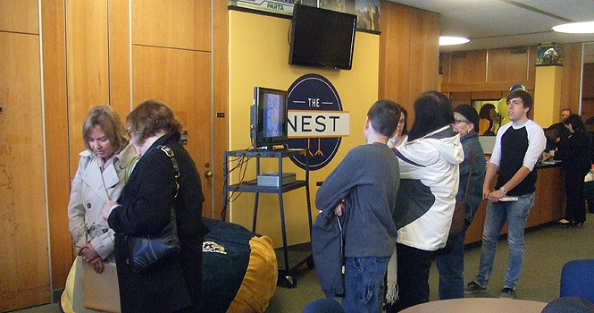 The opening of The Nest in the Student Center on March 27. Photo by Lyndsay Sager.