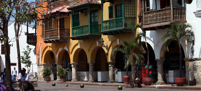 Tucandela, the white building on the right, is a popular club and bar in the center of Cartagena, Colombia. The walled-in old colonial interior is ground zero for meetings between Colombian prostitutes and men. (Jose A. Iglesias/El Nuevo Herald/MCT)