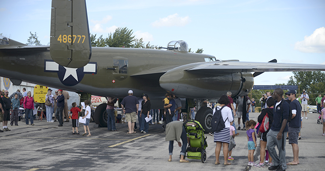 The 2012 Kent Aviation Heritage fair took place Saturday at the Kent Airport in Stow. The fair featured historic aircraft, a pancake breakfast, plane rides and music and entertainment for aviation enthusiasts as well as casual fans. Photo by Matt Unger.
