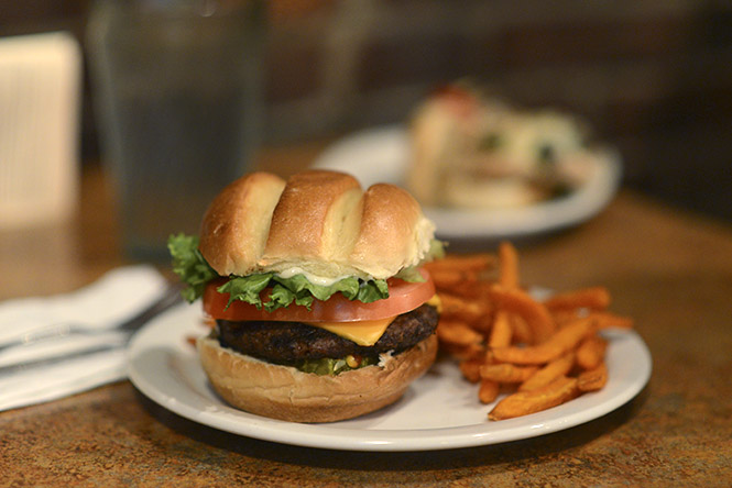 A cheeseburger with the works at Rays Place. Photo by Jenna Watson.