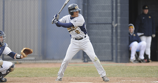 Infielder Derek Toadvine is ready at the diamond at Scott Park in Toledo on April 2, 2013. Kent State won the game against the Toledo Rockets, 7-5. Photo by Bob Taylor.
