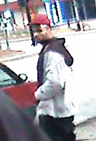 Surveillance image of suspect courtesy of the Kent State Police Department.