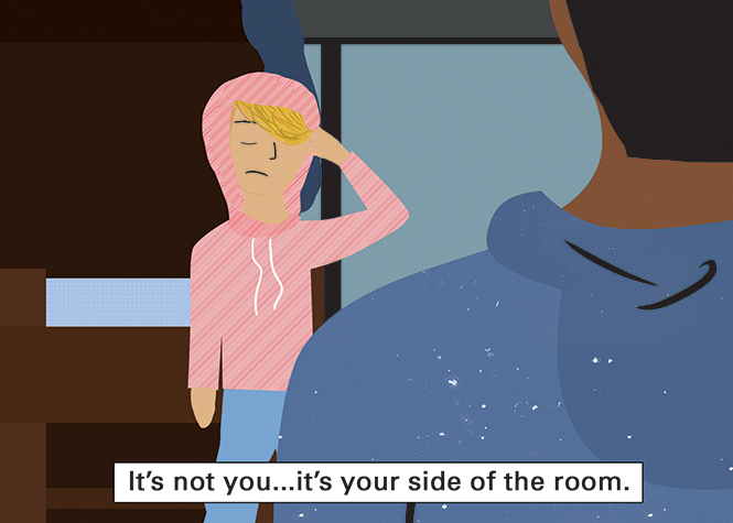 Its not you, its your side of the room