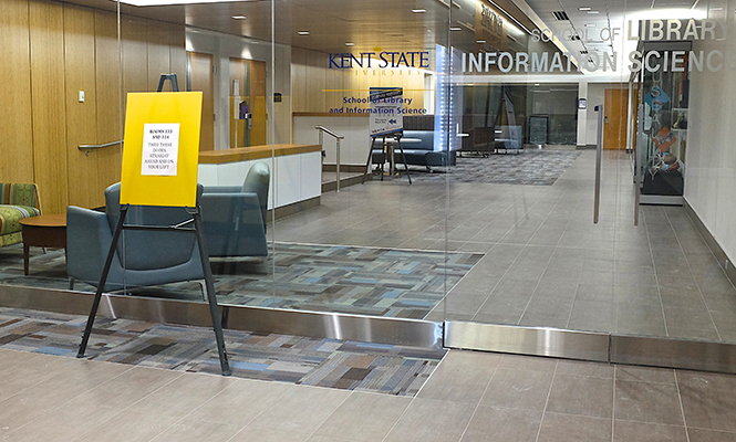 The third floor of the library has been renovated to include the School of Library Information Science.