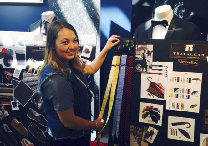 Senior fashion merchandising major Jessica Ballas completed her internship at Randa Accessories in New York City. 