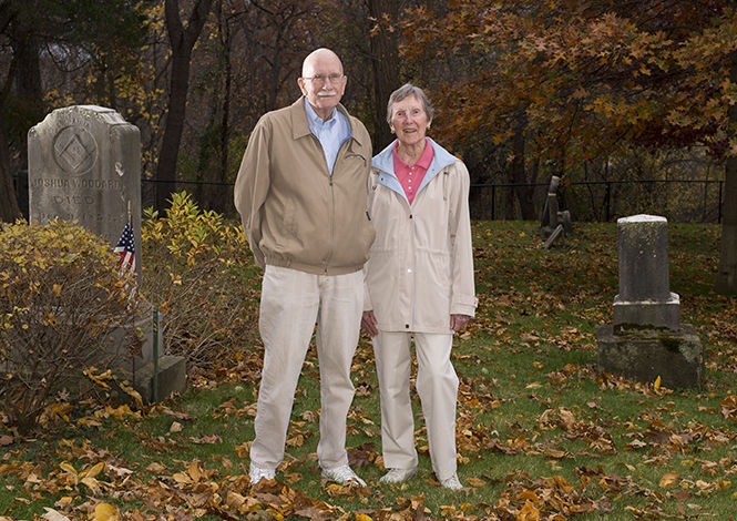 John and Jean Jacobs are members of the Pioneer Cemetery Preservation Group for the Pioneer Cemetery on Stow Road in Kent. Jean Jacobs is a decendent of Joshua Woodard and her family have been Kent residents since the 1800s.