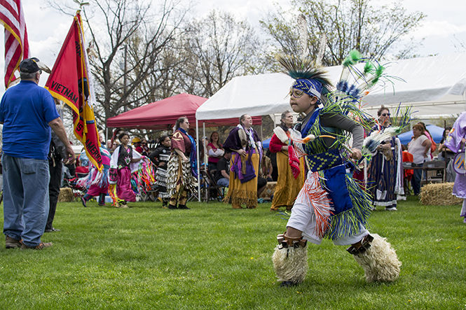 A+young+boy+dances+during+the+Native+American+Student+Association%E2%80%99s+annual+PowWow+on+Saturday+May+2%2C+2015.