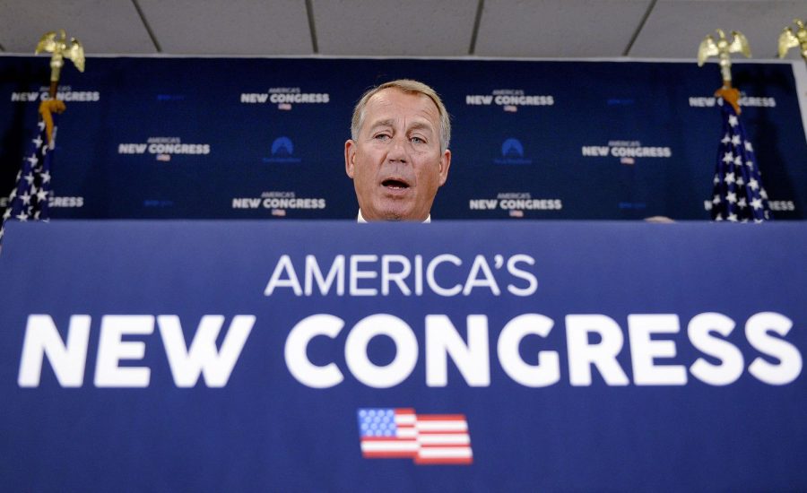 Speaker of the House John Boehner (R-OH) answers questions during a press conference at the U.S. Capitol on Jan. 7, 2015, in Washington, D.C.