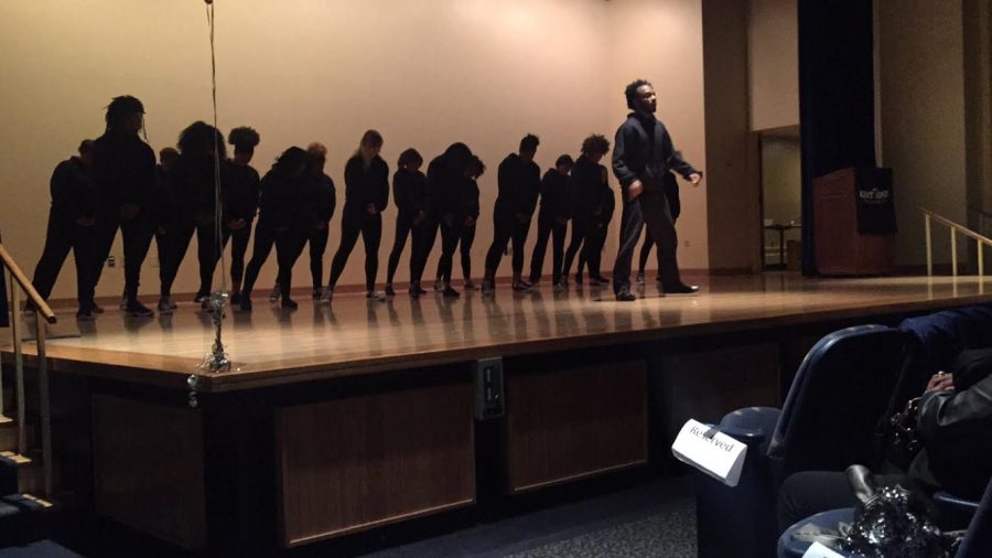 Members of Legacy Dance Team performed at the Our Time Is Now Benefit Concert to Kanye Wests Blood on the Leaves.