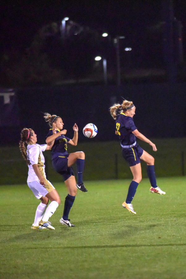 The Kent State Flashes play against the University of Akron Zips Friday, Sept. 25, 2015, at Cub Cadet Field. The Flashes won 3-1.