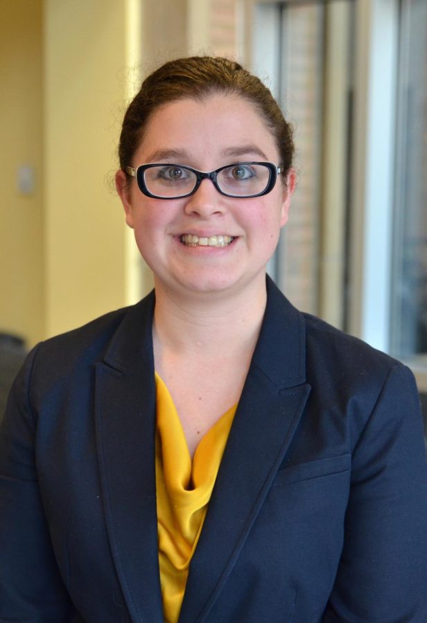 Rebecca Windover, Recruiting and Administration Coordinator of the Cleveland Clinic, visits Kent State University campus on Wednesday, October 28, 2015. Windover aspires to follow in Beverly Warren’s footsteps and become a university president herself.