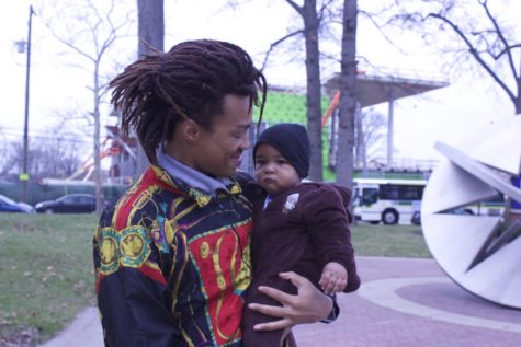 Damien McClendon and his son, Nile.
