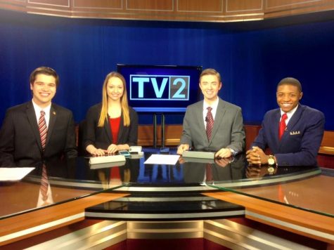 The newscast talent wore red today in support of National Wear Red Day for womens heart health awareness. 