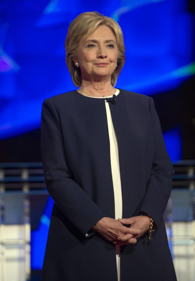 Hillary Clinton on the debate stage on Tuesday, Oct. 13, 2015, in Las Vegas.