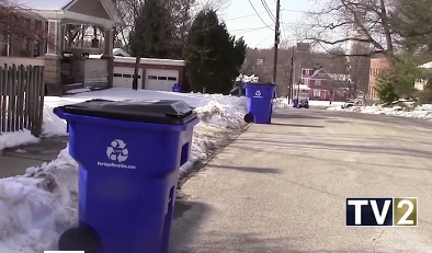 New recycling bins