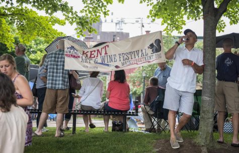 Residents of the city of Kent enjoy Kent Main Streets 10th annual Art and Wine Festival on Saturday, June 4, 2016. 