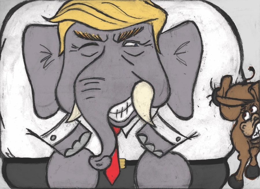 Trump Elephant illustration