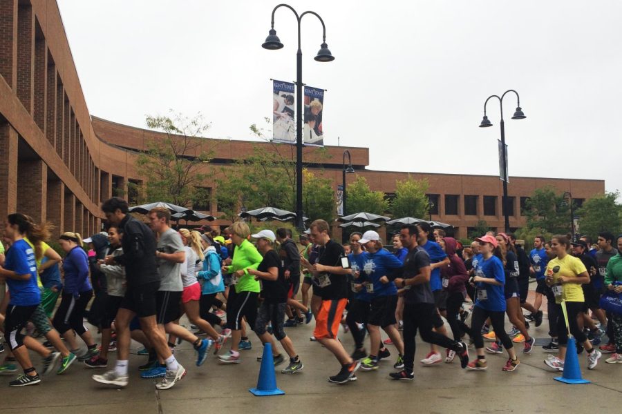 Participants in the Run the World 5k on Saturday Sept. 12, 2015.