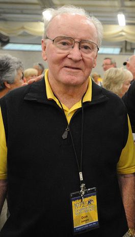 Don James at the 40th reunion of the 1972 Kent State Tangerine Bowl team