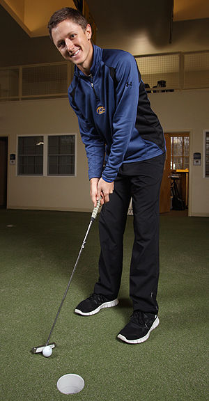 Mackenzie Hughes at the Ferra & Page Golf Center on Jan. 27, 2012
