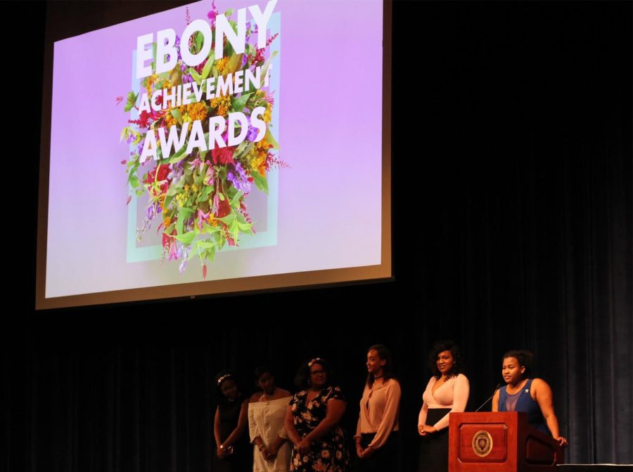 The Ebony Achievement Awards ceremony recognizes the new 2017-2018 Black United Students Executive Board on Thursday, April 27, 2017.