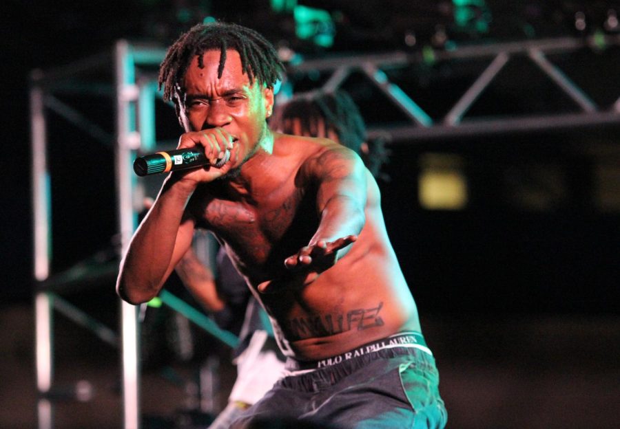 Rae Sremmurd performs at FlashFest in the M.A.C. Center on April 23, 2015. FlashFest is hosted annually by Undergraduate Student Government.