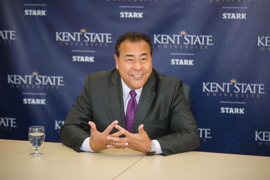 John Quiñones, ABC News correspondent and host of “What Would You Do?, speaks at the Kent State Stark campus as apart of the Featured Speakers Series on Thursday, April 20, 2017.