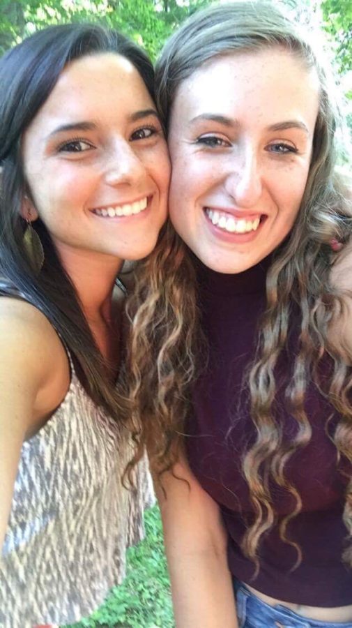 Photo of Taylor Pifer (right) with her friend, Kayla Lombardo (left).