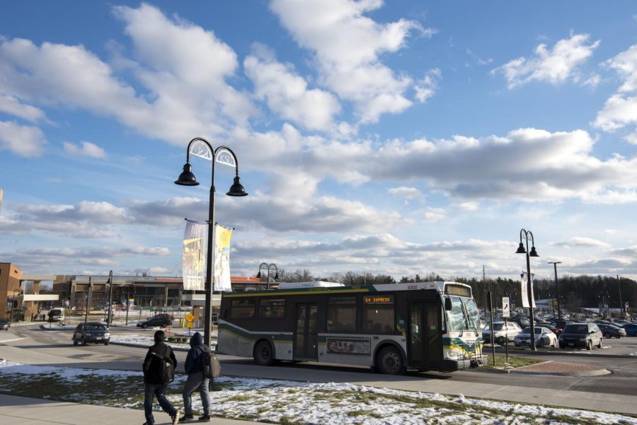 A PARTA bus drives by the M.A.C. Center on Thursday, Feb. 2, 2017. 