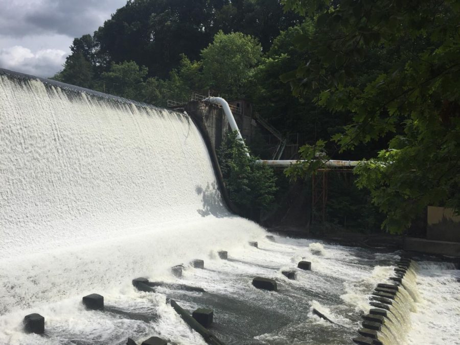 The dam at Gorge Metro Park in Cuyahoga, Ohio, on Thursday, July 20, 2017. 
