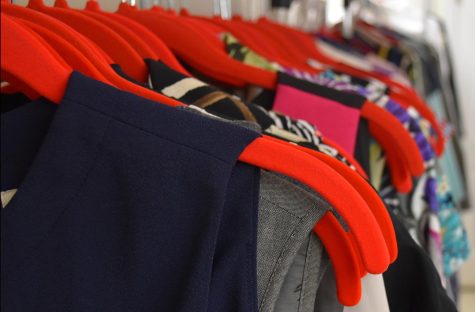 Career Closet, a resource at the Williamson House on campus, offers free business clothing to females in need.