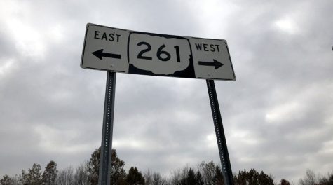State Route 261 sign by Mikes Place in Kent. The road has four of Kents top 20 high-crash intersections.