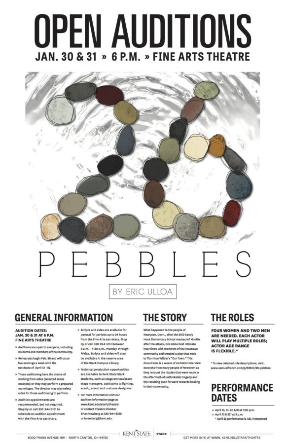 The nationally accredited play 26 Pebbles makes its way to Kent State Stark Theater this spring. 