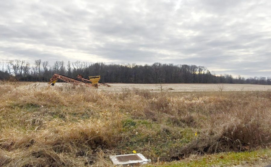 The site at 4000 Lake Rockwell Rd. in Ravenna Twp. where FN Group Holdings, LLC, will build a medical marijuana cultivation and processing plant. Taken in December 2017.