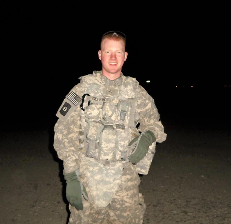 Eric Geffert was deployed in Iraq from January to October of 2009.