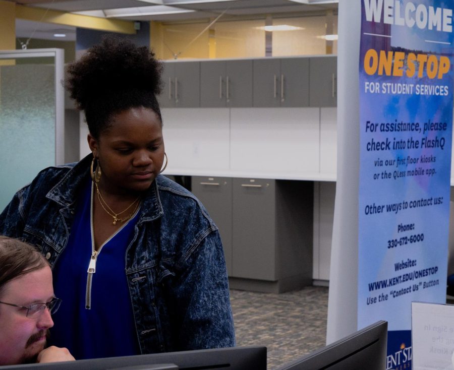 One Stop for Student Services provides help to Kent State students with matters such as financial aid, tuition payments and student records. 