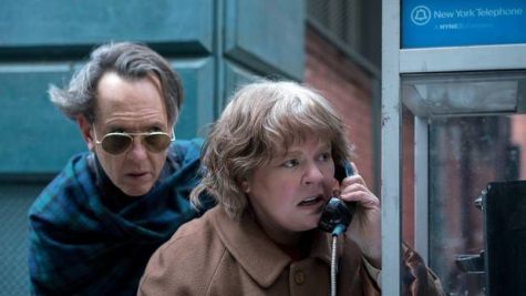 Richard E. Grant as Jack Hock and Melissa McCarthy as Lee Israel in Can You Ever Forgive Me? 