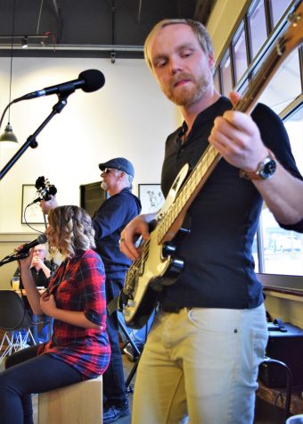 Dan Socha performs The Beatles covers with his band, Dig a Pony, at Tree City Coffee & Pastry as part of Beatlefest on Friday, Feb. 22, 2019.