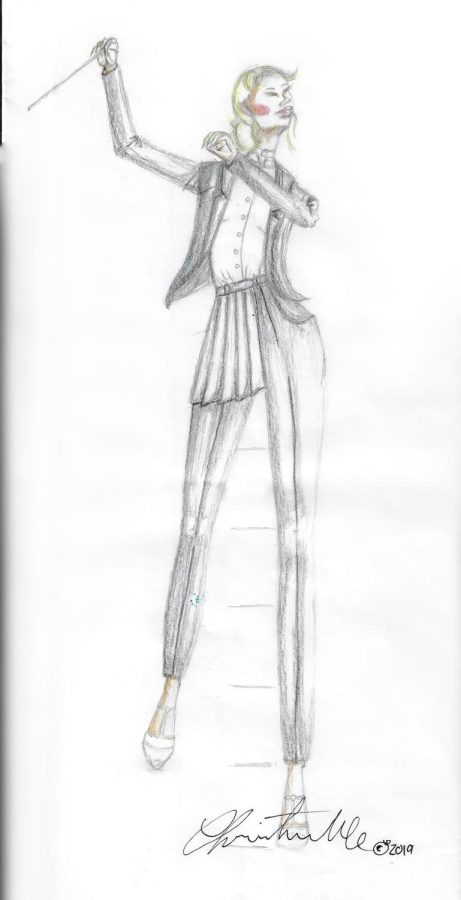 A+sketch+of+the+female+conductors+jacket+designed+by%C2%A0Christelle+Tucker.