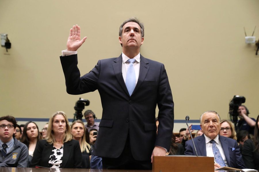 President Trump's former fixer Michael Cohen was sworn in ahead of his testimony before Congress.
