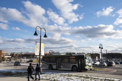A PARTA bus drives by the M.A.C. Center on Thursday, Feb. 2, 2017. 