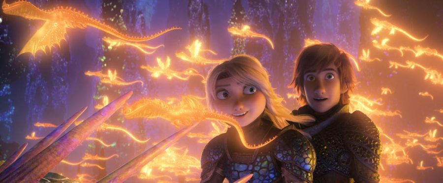 Astrid+%28America+Ferrera%29+and+Hiccup+%28Jay+Baruchel%29+venture+into+the+dragons%E2%80%99+realm+in+DreamWorks+Animations+%E2%80%9CHow+to+Train+Your+Dragon%3A+The+Hidden+World%2C%E2%80%9D+directed+by+Dean+DeBlois.