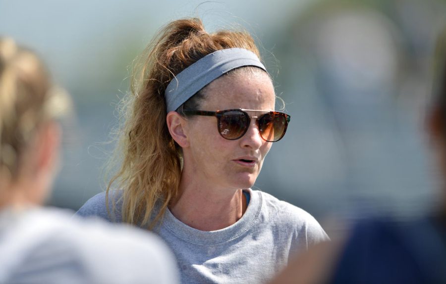 Brianne Tierney, the womens lacrosse team coach.