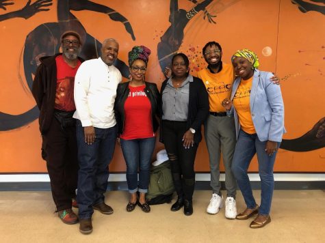 From the “How to be a (Revolutionary) Real One Roundtable discussion Saturday, April 13. (Left to Right): Dr. Asantewa Sunni-Ali, Emanuel Jackson, Aiyisha Obafemi,Shemariah Arki, Lumumba Akinwole-Bandele and Mwatabu Okantah. In Oscar Ritchie hall at the Pan African Festival.