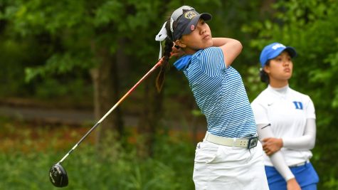 Pimnipa Panthong tees off at the Augusta National Womens Amateur Championship on April 4, 2019. She would finish 17th in the tournament.